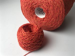 100% cashmere - flot intens orange, sælges pr. gram